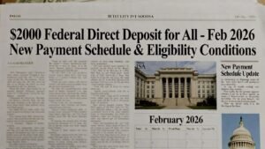 $2,000 Federal Direct Deposit for All – February 2026: New Payment Schedule & Eligibility Conditions