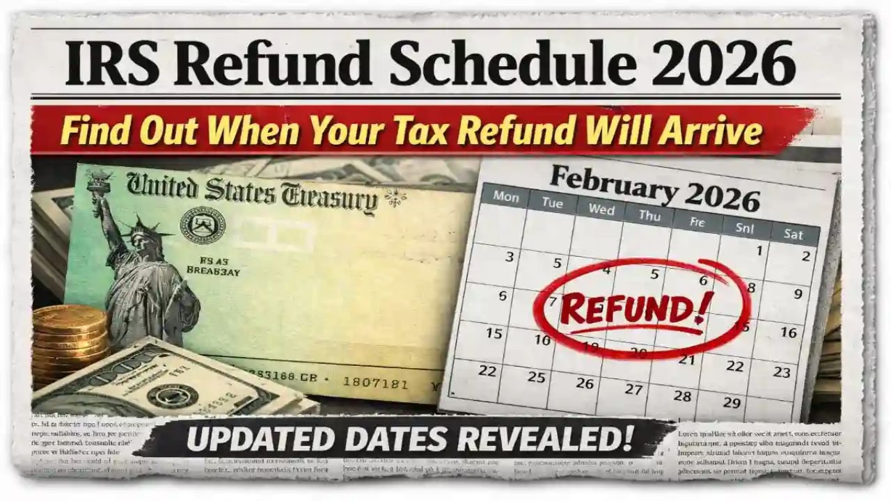 IRS Refund Schedule 2026 Update: Exact Tax Refund Dates Revealed — See When Your Money Will Arrive