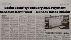 Social Security February 2026 Payment Schedule Confirmed — 4 Official Check Dates